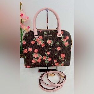 Michael kors Cindy medium dome Floral satchel